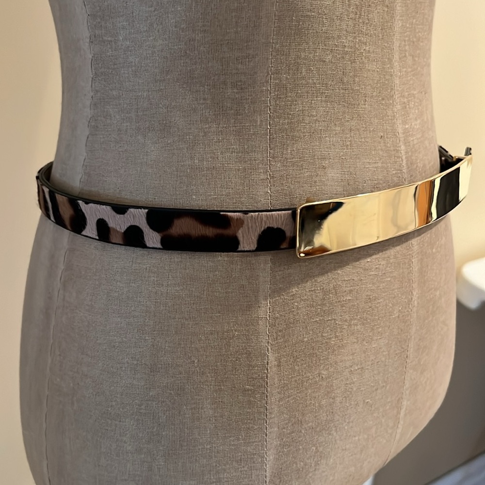 St. John Leopard Cheetah Belt